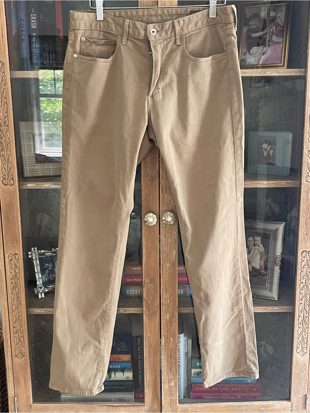Bonobos Straight Chinos in Khaki
